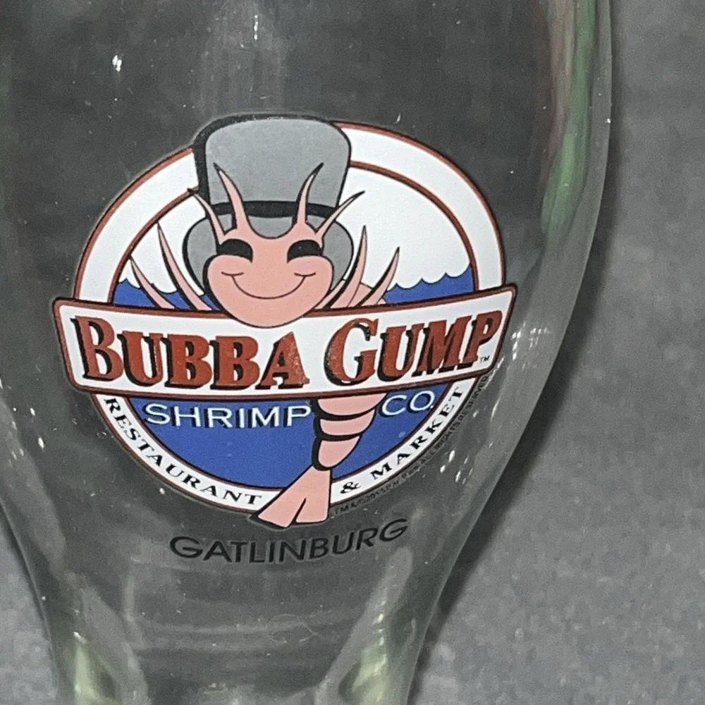 Bubba Gump Shrimp Co Restaurant Gatlinburg 24oz. Beer Pilsner‎ Glass Souvenir